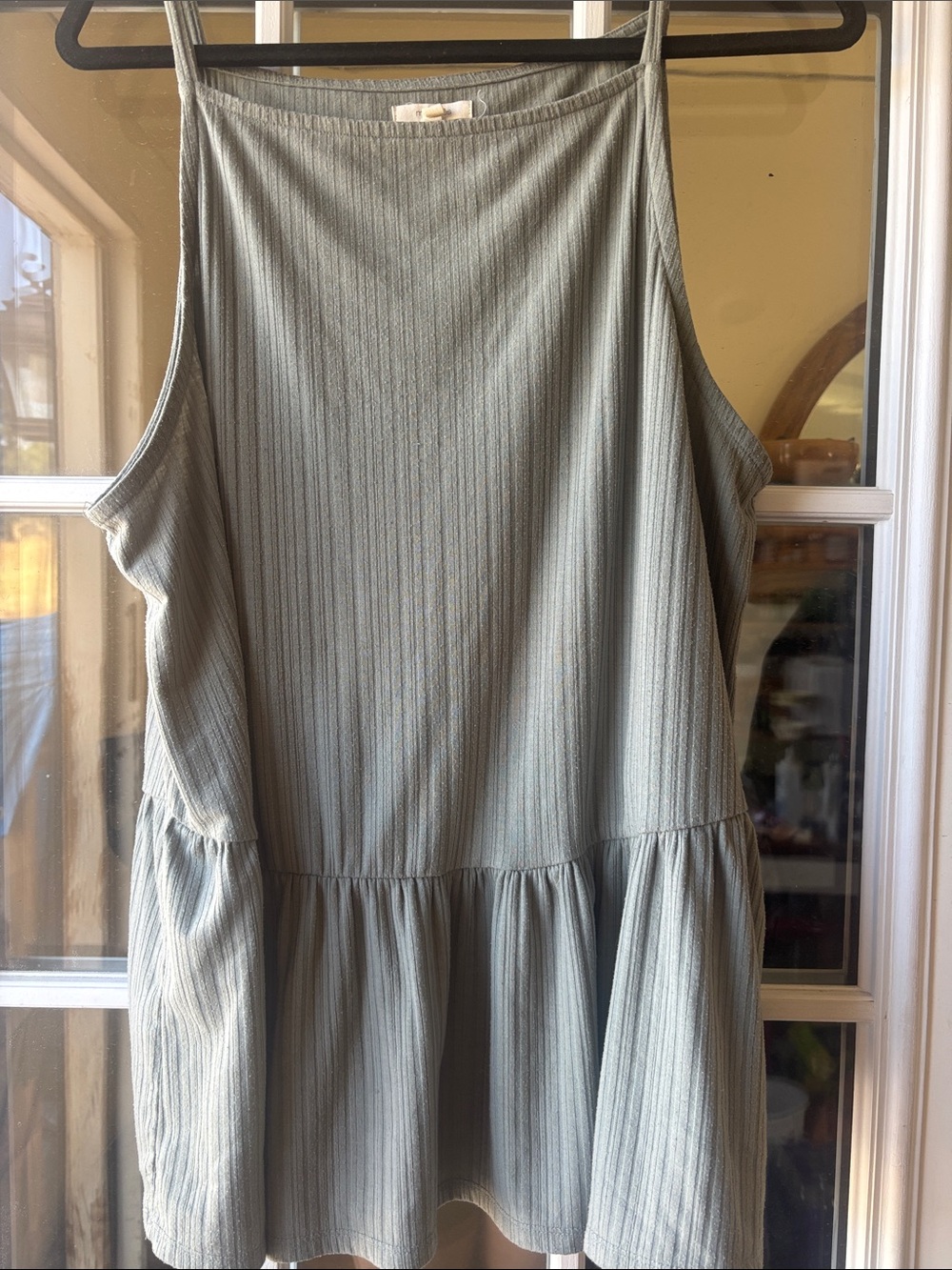 Maurices Sage Green Ribbed Sleeveless shirt